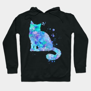 Birman Cat Watercolor Painting Hoodie